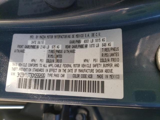 Photo 10 from auction – 2016 MAZDA 3 SPORT with VIN 3MZBM1U73GM299899