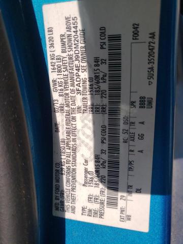 Photo 10 from auction – 2013 FORD FIESTA SE with VIN 3FADP4EJ9DM204455