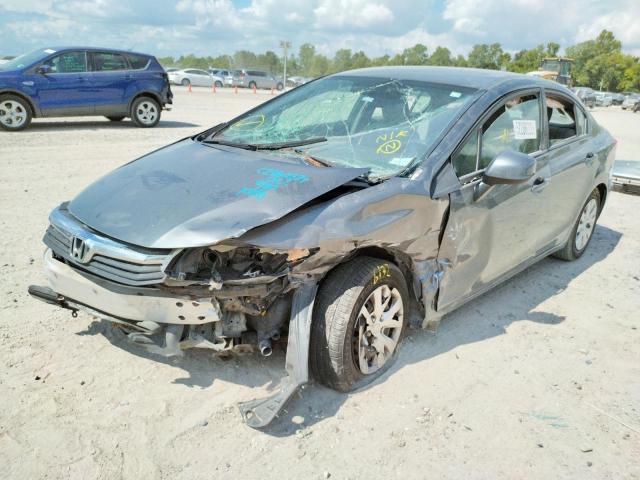Photo 2 from auction – 2012 HONDA CIVIC LX with VIN 19XFB2F52CE067116