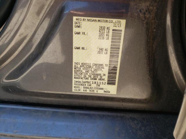 Photo 10 from auction – 2014 NISSAN ALTIMA with VIN 1N4AL3AP9EC181152