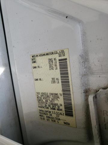 Photo 10 from auction – 2011 NISSAN ALTIMA BAS with VIN 1N4AL2AP5BC113162