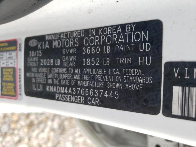 Photo 10 from auction – 2016 KIA RIO LX with VIN KNADM4A37G6637445