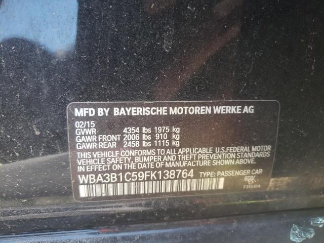 Photo 10 from auction – 2015 BMW 320 I with VIN WBA3B1C59FK138764