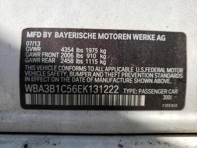Photo 10 from auction – 2014 BMW 320 I with VIN WBA3B1C56EK131222