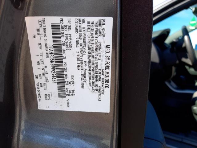 Photo 10 from auction – 2009 FORD FOCUS SE with VIN 1FAHP35N89W254656