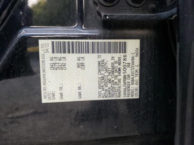 Photo 10 from auction – 2011 NISSAN ALTIMA BAS with VIN 1N4AL2AP0BN500786