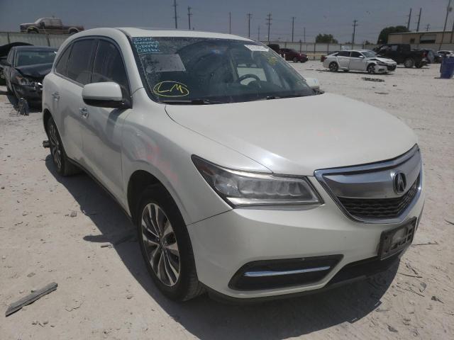 ACURA MDX TECHNO 2014 with VIN 5FRYD3H47EB007521 - Photo from auction