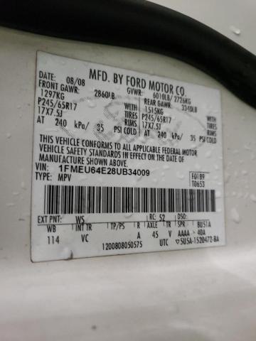 Photo 10 from auction – 2008 FORD EXPLORER E with VIN 1FMEU64E28UB34009