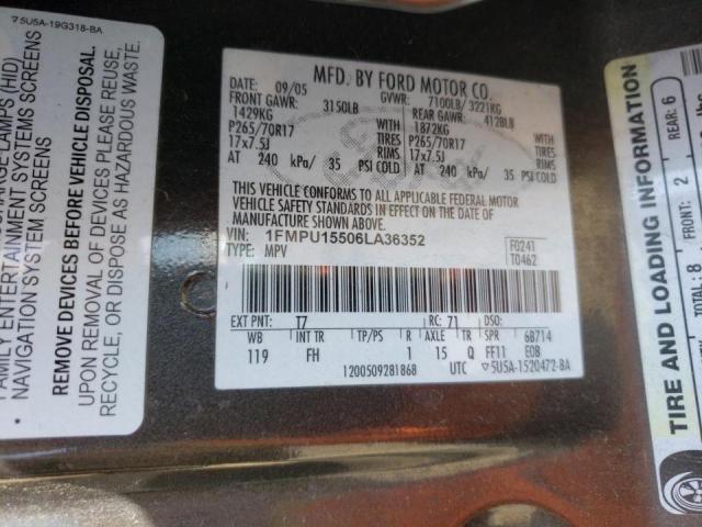 Photo 10 from auction – 2006 FORD EXPEDITION with VIN 1FMPU15506LA36352