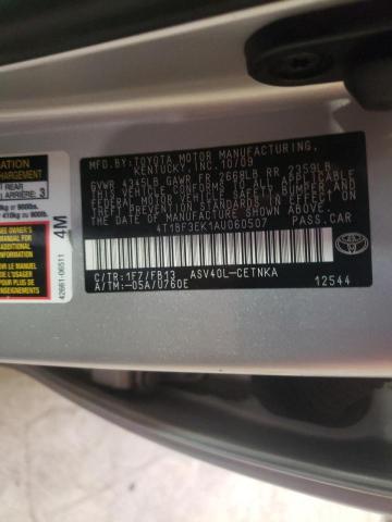 Photo 10 from auction – 2010 TOYOTA CAMRY BASE with VIN 4T1BF3EK1AU060507
