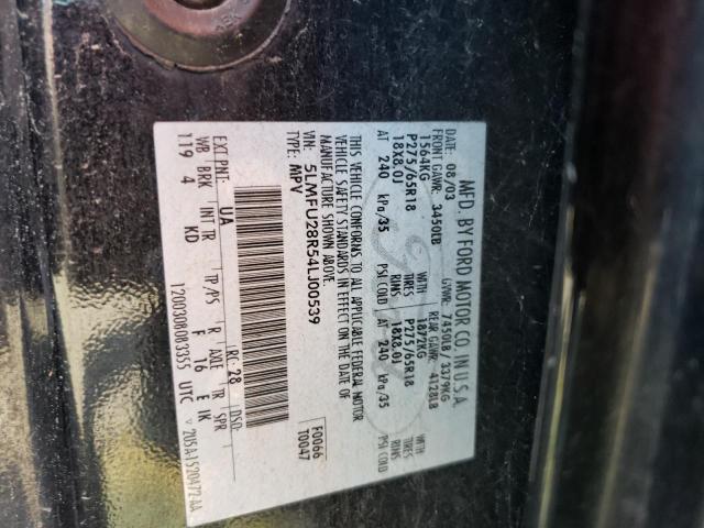 Photo 10 from auction – 2004 LINCOLN NAVIGATOR with VIN 5LMFU28R54LJ00539