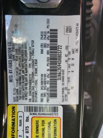Photo 10 from auction – 2013 LINCOLN MKZ with VIN 3LN6L2G94DR803722