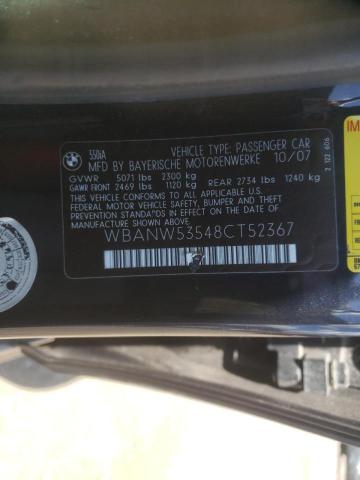 Photo 10 from auction – 2008 BMW 550 I with VIN WBANW53548CT52367