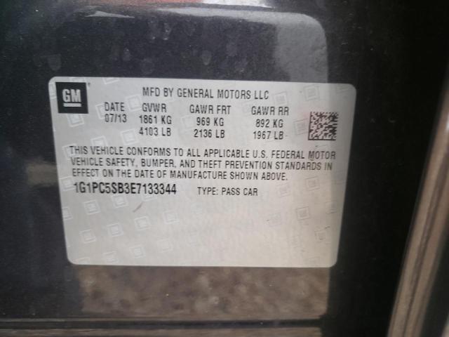 Photo 10 from auction – 2014 CHEVROLET CRUZE LT with VIN 1G1PC5SB3E7133344