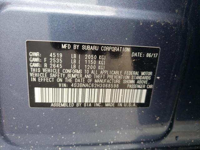 Photo 10 from auction – 2017 SUBARU LEGACY 2.5 with VIN 4S3BNAC62H3068598