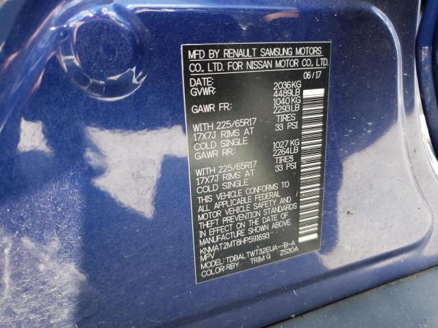 Photo 10 from auction – 2017 NISSAN ROGUE S with VIN KNMAT2MT8HP591693