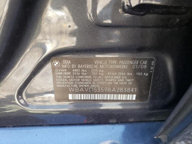 صورة رقم 10 من المزاد - 2008 BMW 335 XI مع VIN WBAVD53598A283841