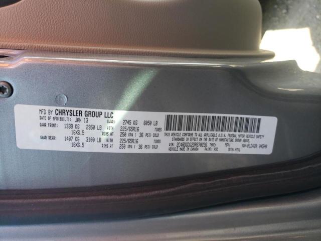 Foto 10 de la subasta – 2013 DODGE GRAND CARA con VIN 2C4RDGDG2DR670236