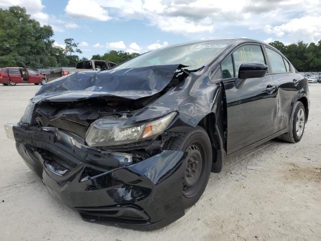 Photo 2 from auction – 2014 HONDA CIVIC LX with VIN 19XFB2F56EE013806