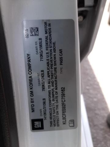 Photo 10 from auction – 2015 CHEVROLET SPARK 2LT with VIN KL8CF6S92FC759162