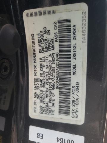 Photo 10 from auction – 2010 TOYOTA COROLLA BA with VIN 1NXBU4EE9AZ251646