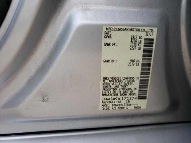 Photo 10 from auction – 2018 NISSAN ALTIMA 2.5 with VIN 1N4AL3AP7JC171374