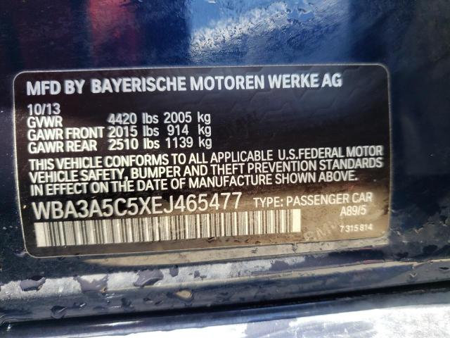 Photo 10 from auction – 2014 BMW 328 I with VIN WBA3A5C5XEJ465477
