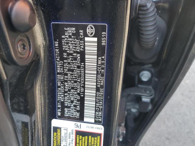 Photo 10 from auction – 2013 TOYOTA CAMRY L with VIN 4T1BF1FK9DU689794