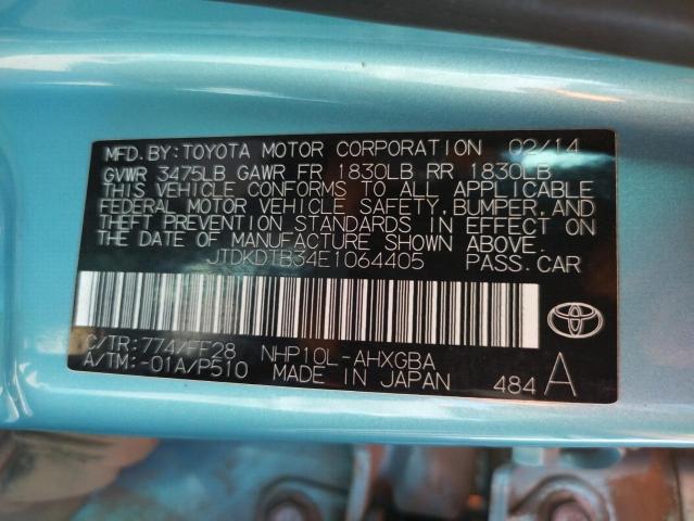 Photo 10 from auction – 2014 TOYOTA PRIUS C with VIN JTDKDTB34E1064405