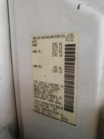 Photo 10 from auction – 2012 NISSAN ALTIMA BAS with VIN 1N4AL2AP9CN507804