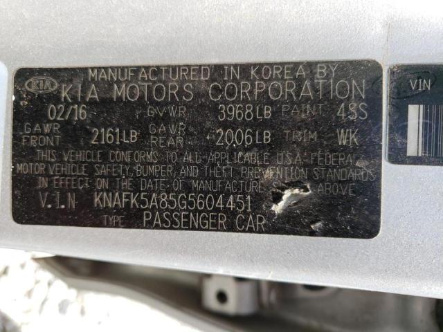 Zdjęcie 10 z aukcji – 2016 KIA FORTE LX z VIN KNAFK5A85G5604451