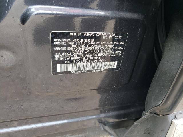 Photo 10 from auction – 2018 SUBARU FORESTER 2 with VIN JF2SJAWCXJH607606