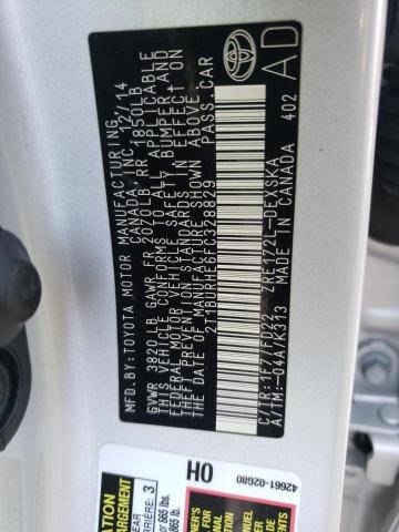Photo 10 from auction – 2015 TOYOTA COROLLA L with VIN 2T1BURHE6FC328829