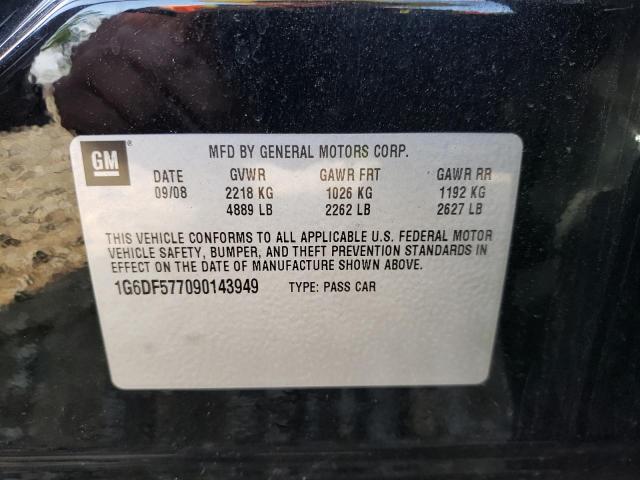 Photo 10 from auction – 2009 CADILLAC CTS with VIN 1G6DF577090143949