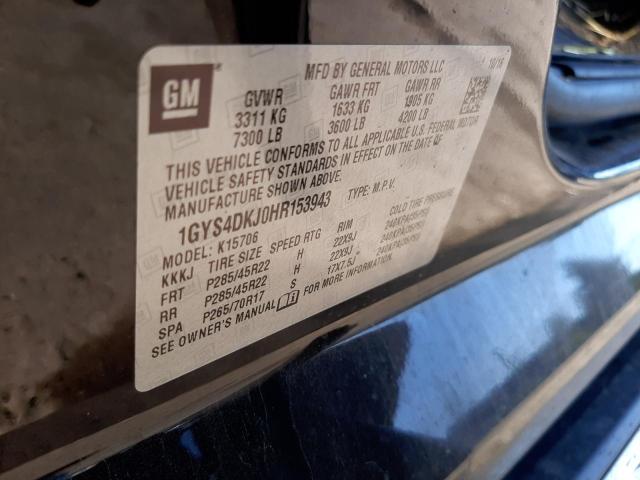 Photo 10 from auction – 2017 CADILLAC ESCALADE P with VIN 1GYS4DKJ0HR153943