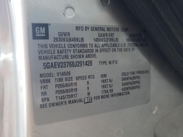 Photo 10 from auction – 2008 BUICK ENCLAVE CX with VIN 5GAEV23768J291428