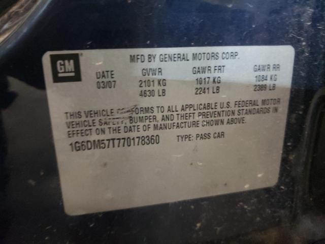 Photo 10 from auction – 2007 CADILLAC CTS with VIN 1G6DM57T770178360