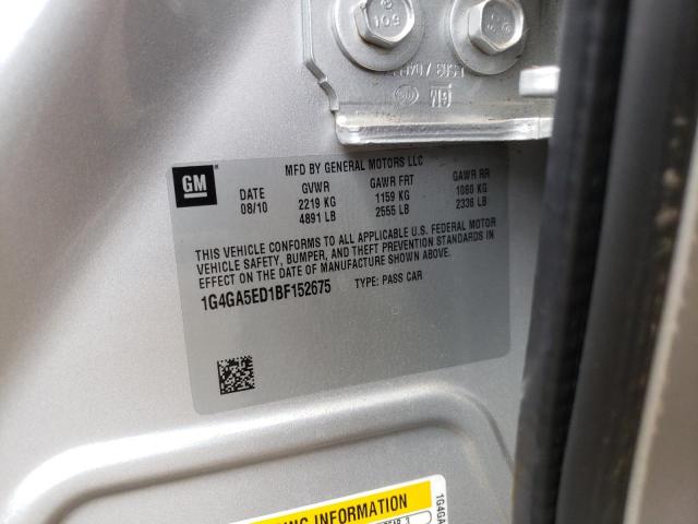 Photo 10 from auction – 2011 BUICK LACROSSE C with VIN 1G4GA5ED1BF152675