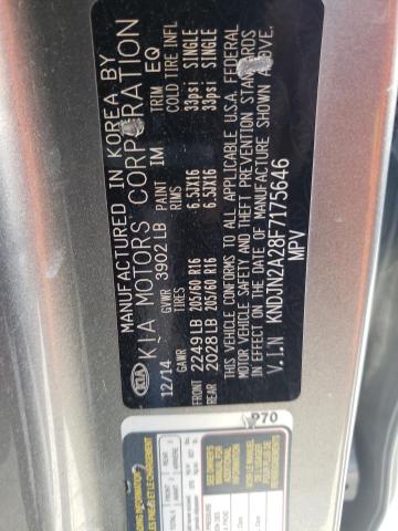 Photo 10 from auction – 2015 KIA SOUL with VIN KNDJN2A28F7175646