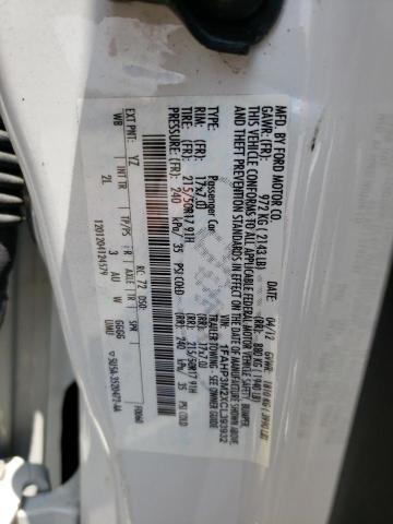 Photo 10 from auction – 2012 FORD FOCUS SEL with VIN 1FAHP3M2XCL393932