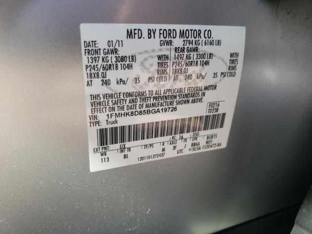 Photo 10 from auction – 2011 FORD EXPLORER X with VIN 1FMHK8D85BGA19726
