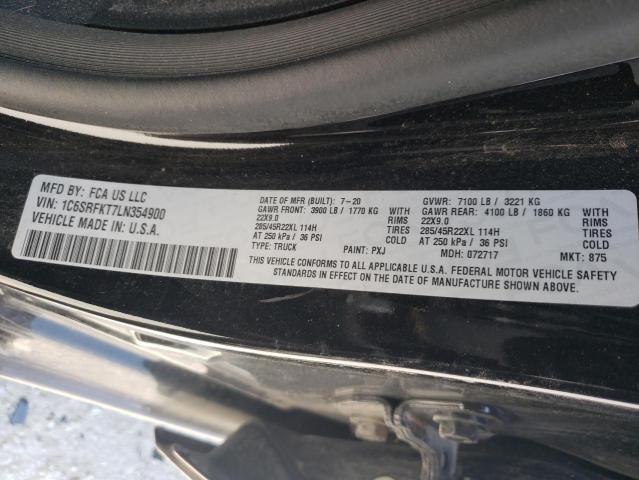 Photo 10 from auction – 2020 RAM 1500 LONGH with VIN 1C6SRFKT7LN354900