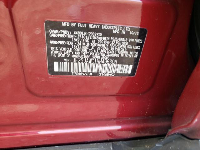 Photo 10 from auction – 2017 SUBARU FORESTER 2 with VIN JF2SJAWC1HH496308