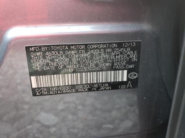 Photo 10 from auction – 2014 LEXUS IS 250 with VIN JTHBF1D23E5024276