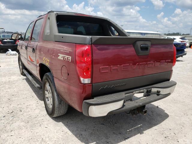 Photo 3 from auction – 2004 CHEVROLET AVALANCHE with VIN 3GNEC12T54G244763