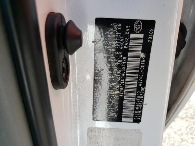 Photo 10 from auction – 2010 TOYOTA CAMRY BASE with VIN 4T1BF3EK0AU557189