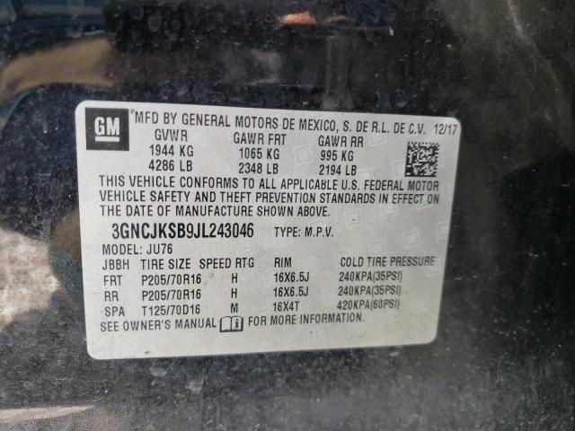Photo 10 from auction – 2018 CHEVROLET TRAX LS with VIN 3GNCJKSB9JL243046