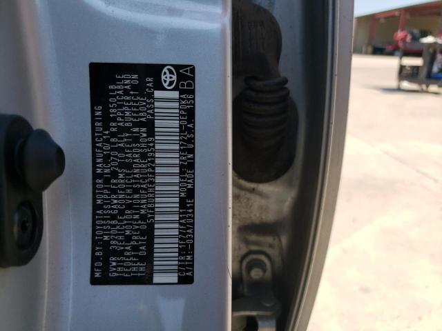Photo 10 from auction – 2015 TOYOTA COROLLA L with VIN 5YFBURHE3FP219549