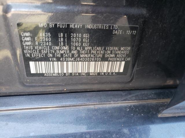 Photo 10 from auction – 2013 SUBARU LEGACY 2.5 with VIN 4S3BMCJ64D3026705