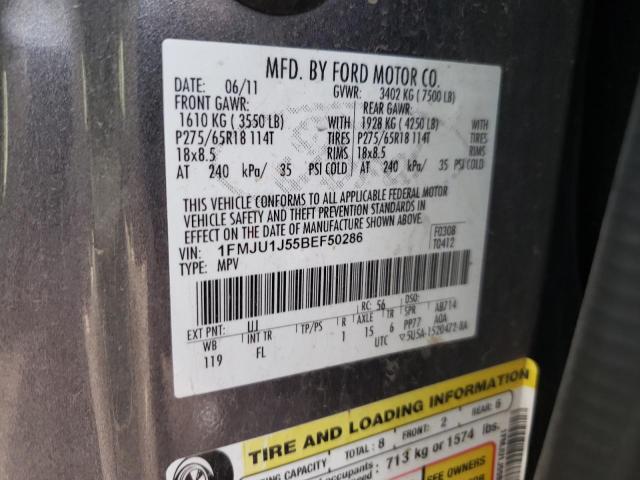 Photo 10 from auction – 2011 FORD EXPEDITION with VIN 1FMJU1J55BEF50286